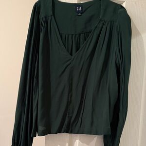GAP Women's Deep Green Blouse